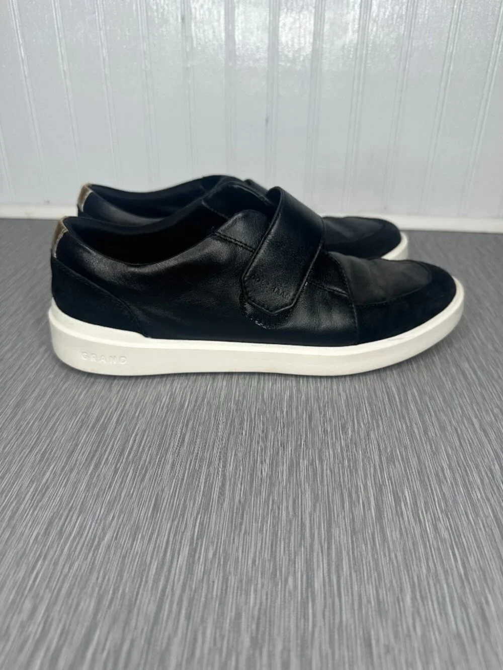 Cole Haan Grand Crosscourt Monk Strap City Slip On Womens Black Sneakers Size 7B